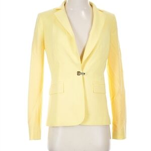 DKNY Soft Yellow Women's Suit Jacket